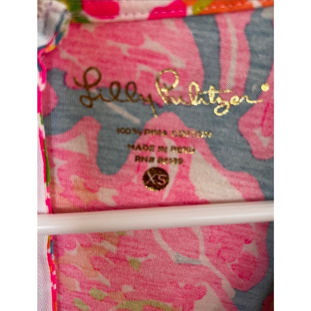 Lilly Pulitzer Brewster More Lovers Coral Dress XS - Picture 2 of 6